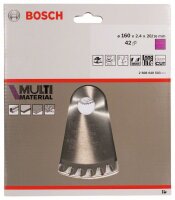 Bosch Kreissägeblatt Multi Material, 160 x 20/16 x...