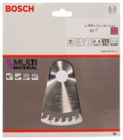 Bosch Kreissägeblatt Multi Material, 150 x 20/16 x 2 mm, 42