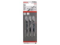 Bosch Stichsägeblatt T 119 BO Basic for Wood, 3er-Pack