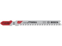 Bosch Stichsägeblatt T 102 BF Clean for PMMA, 5er-Pack