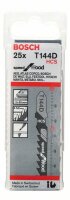 Bosch Stichsägeblatt T 144 D Speed for Wood, 25er-Pack