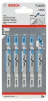 Bosch Stichsägeblatt T 118 B Basic for Metal, 5er-Pack