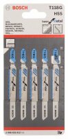 Bosch Stichsägeblatt T 118 G Basic for Metal, 5er-Pack