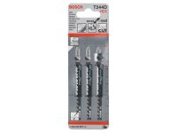 Bosch Stichsägeblatt T 244 D Speed for Wood, 3er-Pack