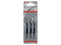 Bosch Stichsägeblatt U 111 C Basic for Wood, 3er-Pack