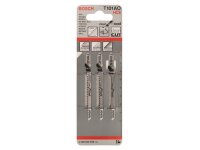 Bosch Stichsägeblatt T 101 AO Clean for Wood, 3er-Pack