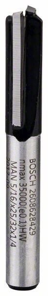 Bosch Nutfräser, 1/4-Zoll, D1 8 mm, L 19,6 mm, G 51 mm. Für Handfräsen