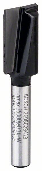 Bosch Nutfräser, 1/4-Zoll, D1 12,7 mm, L 19,6 mm, G 51 mm. Für Handfräsen