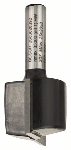 Bosch Nutfräser, 8 mm, D1 25 mm, L 19,6 mm, G 51 mm. Für Handfräsen