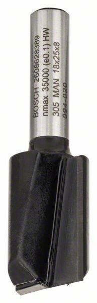 Bosch Nutfräser, 8 mm, D1 18 mm, L 24,6 mm, G 56 mm. Für Handfräsen