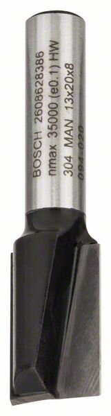 Bosch Nutfräser, 8 mm, D1 13 mm, L 19,6 mm, G 51 mm. Für Handfräsen