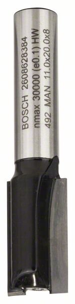 Bosch Nutfräser, 8 mm, D1 11 mm, L 19,6 mm, G 51 mm. Für Handfräsen