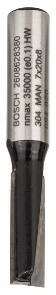 Bosch Nutfräser, 8 mm, D1 7 mm, L 19,6 mm, G 51 mm. Für Handfräsen