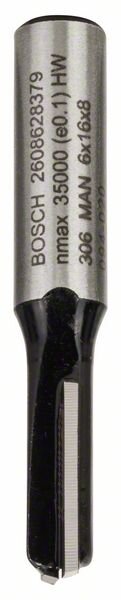 Bosch Nutfräser, 8 mm, D1 6 mm, L 15,7 mm, G 48 mm. Für Handfräsen