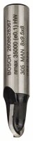 Bosch Hohlkehlfräser, 8 mm, R1 4 mm, D...