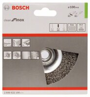 Bosch Kegelbürste Clean for Inox, 100 mm, gewellter...