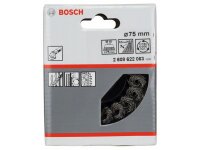 Bosch Topfbürste 75 mm, M10, gezopfter Stahldraht