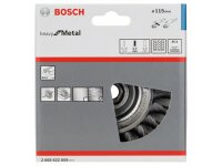 Bosch Scheibenbürste 115 mm, gezopfter Stahldraht