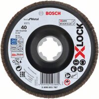 Bosch X-LOCK Fächerschleifscheibe, X571, Best for...