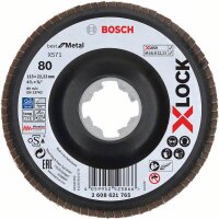 Bosch X-LOCK Fächerschleifscheibe, X571, Best for...