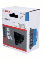 Bosch X-LOCK Topfbürste 75 mm, 0,35 mm, gezopfter...