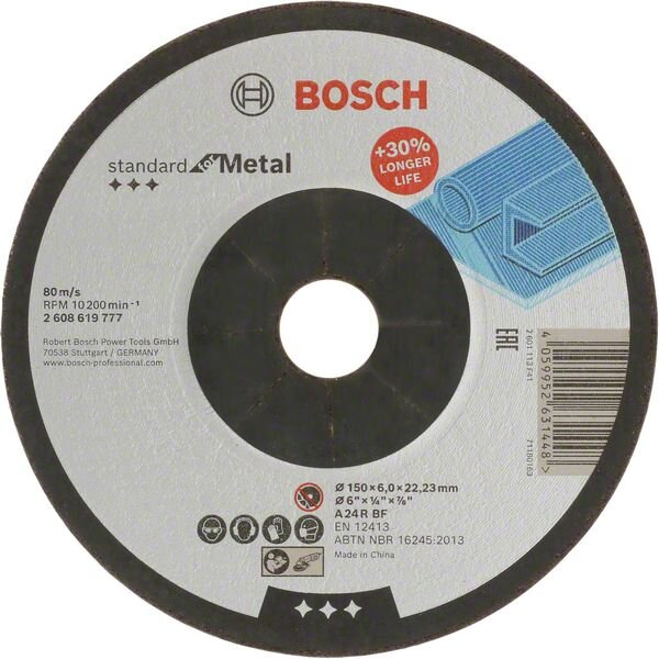 Bosch Standard for Metal Schleifscheibe gekröpft, 150mm