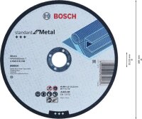 Bosch Standard for Metal für Trennscheibe gerade, 180 mm, 22,23 mm