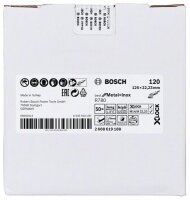 Bosch X-LOCK Fiberscheibe, 125 mm, K 120, Sternloch, R780 Best for Metal + Inox