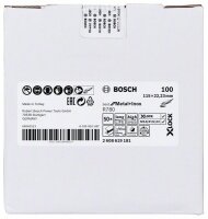 Bosch X-LOCK Fiberscheibe, 115 mm, K 100, Sternloch, R780 Best for Metal + Inox