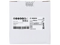 Bosch X-LOCK Fiberschleifscheibe, Ø115 mm, K 80, R444, Expert for Metal, 1 Stk.