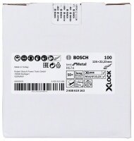 Bosch X-LOCK Fiberschleifscheibe, R574, Best for Metal, Ø125 mm, K 100, 1 Stk