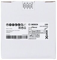 Bosch X-LOCK Fiberschleifscheibe, R574, Best for Metal, Ø115 mm, K 100, 1 Stk