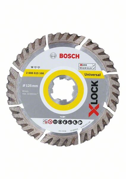 Bosch X-LOCK Trennscheibe Standard for Universal 125 x 22,23 x 2 x 10