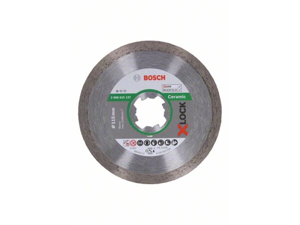 Bosch X-LOCK Diamanttrennscheibe Standard for Ceramic 115 x 22,23 x 1,6 x 7