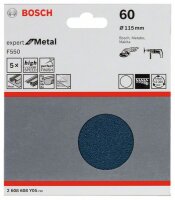 Bosch Schleifblatt F550, Expert for Metal, 115 mm, 60,...