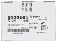 Bosch Fiberschleifscheibe R444 Expert for Metal, Korund, 100 mm, 16 mm, 120