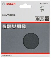 Bosch Schleifblatt Papier F355, 125 mm, 320, ungelocht, Klett, 10er-Pack