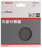 Bosch Schleifblatt Papier F355, 115 mm, 320, ungelocht,...