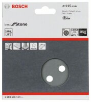 Bosch Schleifblatt F355, 115 mm, 1200, 8 Löcher, Klett, 5er-Pack