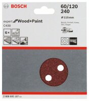 Bosch Schleifblatt C430, 115 mm, 60, 120, 240, 8...