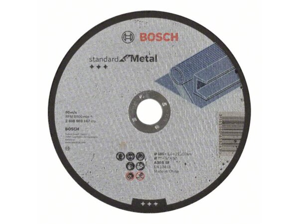 Bosch Trennscheibe gerade Standard for Metal A 30 S BF, 180 mm, 3,0 mm