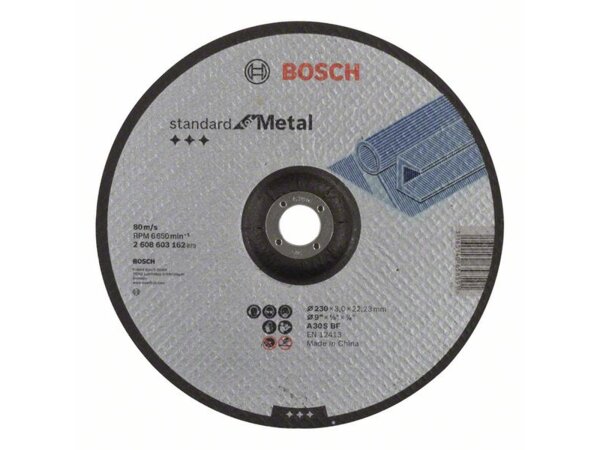 Bosch Trennscheibe gekröpft Standard for Metal A 30 S BF, 230 mm, 3,0 mm