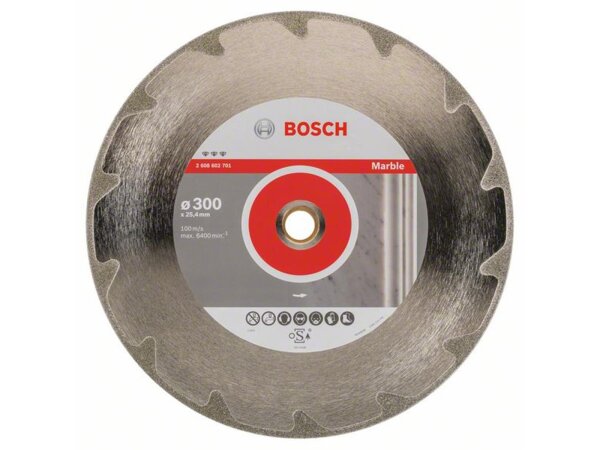 Bosch Diamanttrennscheibe Best for Marble 300 x 25,40 x 2,6 x 5 mm