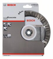 Bosch Diamanttrennscheibe Best for Concrete, 150 x 22,23...