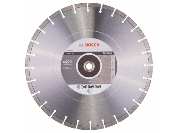 Bosch Diamanttrennscheibe Standard for Abrasive, 400 x 20,00/25,40 x 3,2 x 10 mm