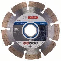 Bosch Diamanttrennscheibe Standard for Stone, 115 x 22,23...