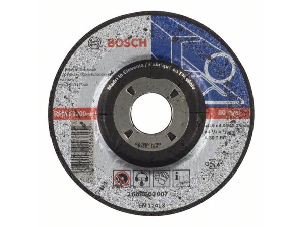 Bosch Schruppscheibe gekröpft Expert for Metal A 30 T BF, 115 mm, 22,23 mm, 4 mm