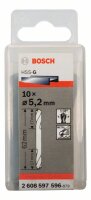 Bosch Doppelendbohrer HSS-G, 5,2 x 17 x 62 mm, 10er-Pack