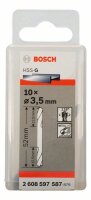 Bosch Doppelendbohrer HSS-G, 3,5 x 14 x 52 mm, 10er-Pack