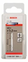 Bosch Doppelendbohrer HSS-G, 3,2 x 11 x 49 mm, 10er-Pack